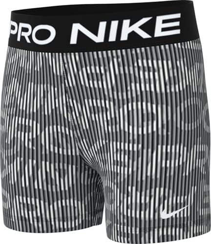 Nike Pro Dri-Fit-Shorts (Mädchen, Ca. 12,5 cm), Smoke Grey/Black/White, HF8862-084, S
