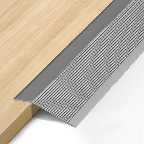 Aluminium dörrtröskelramp – 0,9 m x 100 mm – Självhäftande övergångsprofil höjdutjämning 8-40 mm, dörrtröskel list, dörr golv övergångslist för dörröppnings trösklar, ramper, trä, laminat, kakel