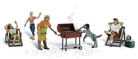 Woodland Spur H0 - Figuren beim Grillen