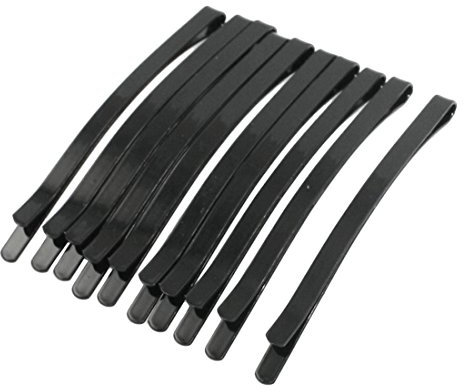 sourcing map 12 Stück Haarspangen Damen 65mm Metall Haarklammer Haarpin Haarclip Haar Clip schwarz