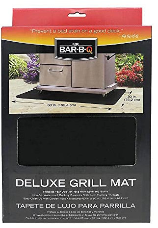 Mr. Bar-B-Q 40124X X- Large Grill Mat - Black