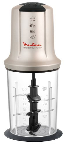 Moulinex AT718A10, MultiMoulinette XXL, Electric Chopper, 2 Ultra Sharp Blades, 5 Functions, 800 ml, 500 W, White
