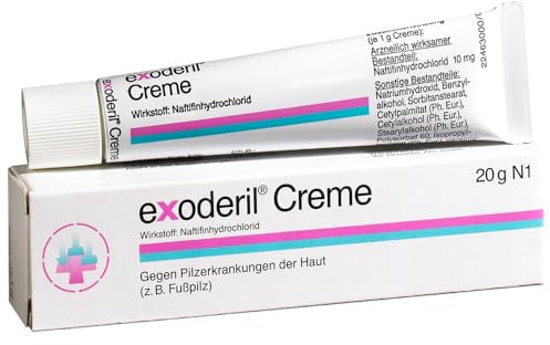 exoderil Creme 20 g die Rettung bei Pilzinfektionen der Haut - wirkt rasch & intensiv - ausgezeichnete Verträglichkeit