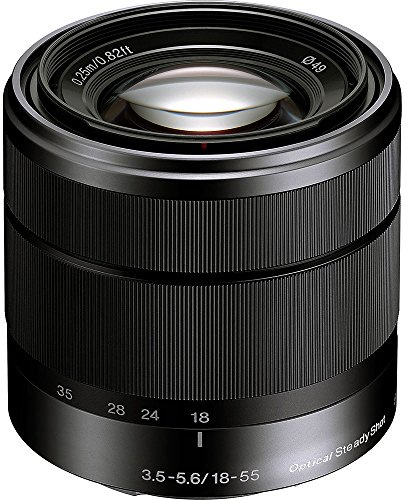 Sony Alpha SEL1855 E-mount 18-55mm F3.5-5.6 OSS Lens (Black)