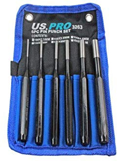 Bergen B1951 Lot de 6 chasse-goupilles 2,5-10 mm