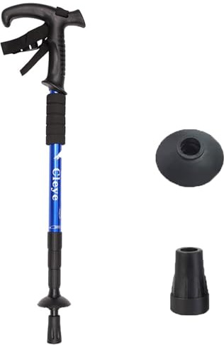 Trekking Pole Telescopic Anti-shock Hiking Pole Lightweight Aluminum Alloy Walking Pole-Stick for Walking Snow Mountain Climbing Outdoor Climbing Backpacking