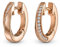 JETTE Damen-Creolen 925er Silber 28 Zirkonia One Size, Roségold 32010186