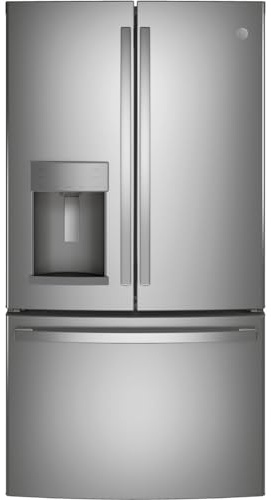 GE 27.7 Cu. Ft. Fingerprint-Resistant French Door Refrigerator with Spacious Interior & Advanced Cooling Technology
