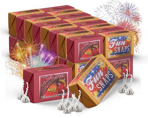 TK Gruppe Timo Klingler 10.000 Stück Knallerbsen - Fun Snaps Feuerwerk Silvester Kat. F1 Display wie Knallteufel Knaller für Jugendlichen & Kinder Jugendfeuerwerk