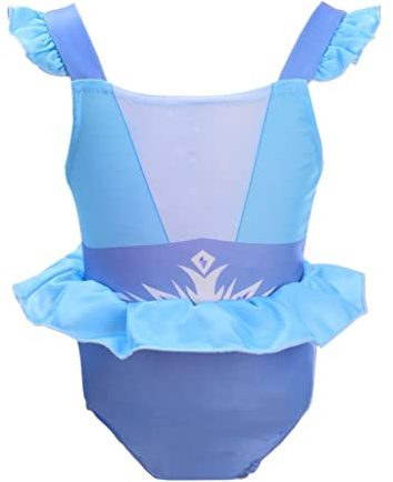 Lito Angels Principessa Costume da Bagno Intero Abbigliamento Mare e Piscina per Bambina Taglia 3 Anni, Blu