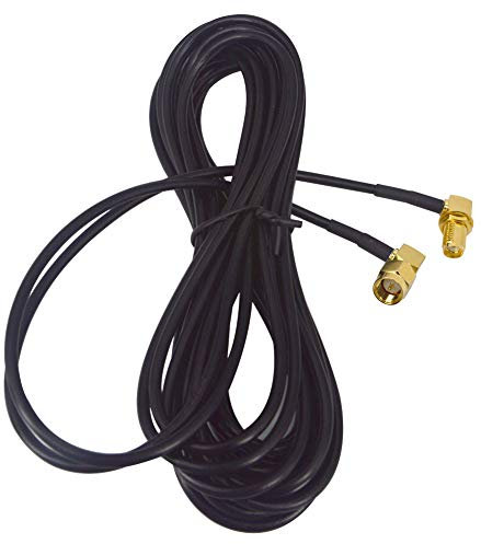 YILIANDUO SMA Verlängerungskabel SMA Stecker auf Buchse 90 Grad SMA Kabel RG174 5M für 4G LTE-Antenne Homematic CCU3 CCU2 Raspberry Pi Hsdpa Huawei 4G DTV WiFi Router Mobiler Hotspot MEHRWEG