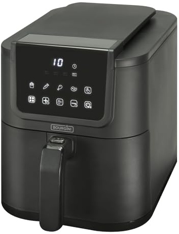 BOURGINI Freidora de Aire Sin Aceite (5 Litros - Negro)