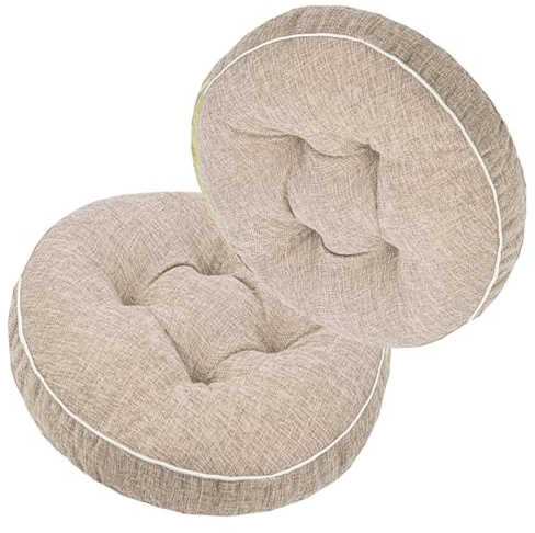 uyeoco Cojín para Silla Cojín de Cojín Redondo para Silla Cojines 40x40cm/45x45cm，Estera Oficina Dormitorio Salón Cocina Silla Cojines(A6,2PCS_40X40CM)