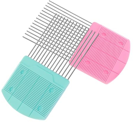 TEHAUX 2pcs Quilling Comb for Paper Crafting Easy Use Quilling Tools for Paper Flowers and Comb for Beginners and Experienced