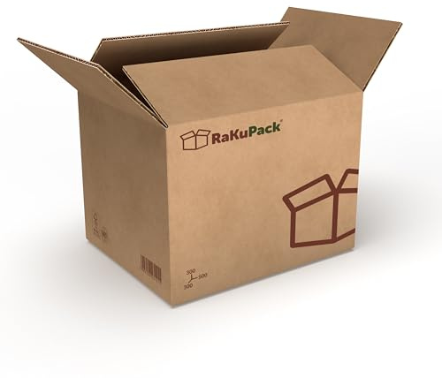 RaKuPack fraktkartong 100 st 500x300x300 mm Flyttlådor och Arkivlåda Brun