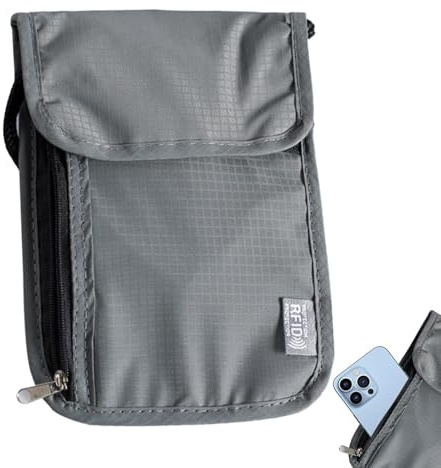 Housse de protection pour cartes Sac antivol Étui de voyage Faraday Sac sécurisé avec Étui de magnétique Portefeuille de voyage Protection pour,