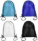 4 Pack Kordelzugbeutel PE Beutel Kordelzug Sportbeutel Wasserdichte Kordelzugtasche Schwimmbeutel Unisex Großer Kordelzug Rucksack Reiseaufbewahrung Organisation für Kinder Erwachsene (Style A)