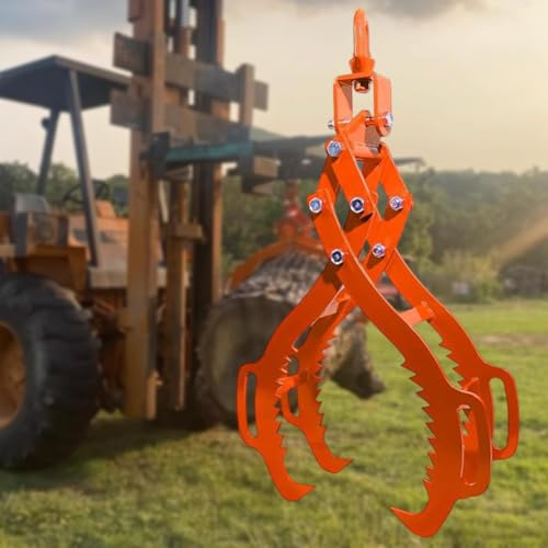 TT-YEC Pinza De Tala Deslizante Para Madera, Pinza De Acero Giratoria De 360° Para Levantar Troncos, Elevador De Troncos De 4 Mordazas, 28/32 Pulgadas,28 inches
