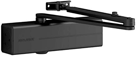 Tesa Assa Abloy DC340-D9005, Cierrapuertas de guía deslizante o brazo articulado, Negro