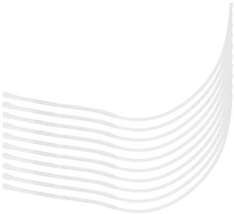 10 Stücke 30LB / 50LB Fliegenfischen Linie Leader Loop Connectors für Fly Fishing Tackle Zubehör(Weiß 50Lb)