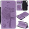 Zchen Funda Huawei Y5 2019, Funda Piel con Tapa Suave TPU y Cuero de PU Tipo Libro Billetera Resistente a los Golpes Carcasa para Huawei Y5 2019/Honor 8S (Gato-Morado)