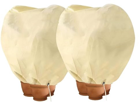 Hydrogarden Housse hivernage pour Plantes, Housse d'hivernage Non tissée 80 g/m² Protection Contre Le Gel des Plantes en Pots et rosiers (120x180cm) - 2 pièces