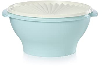Tupperware Heritage Collection 17.25 Cup Bowl with Starburst Lid - Light Blue Vintage Color, Dishwasher Safe & BPA Free - (4.1 L)