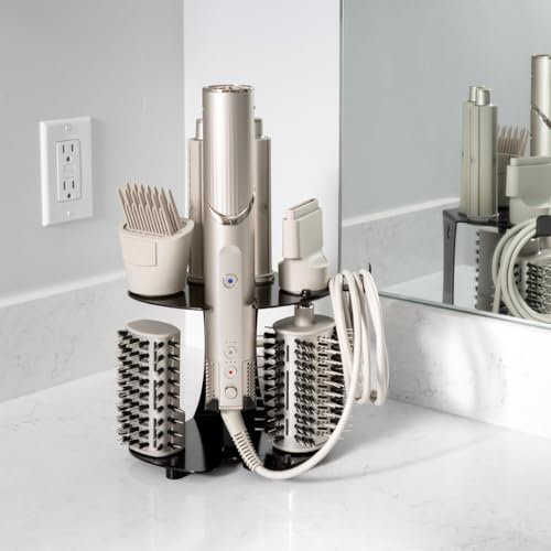 Truvalent Föhn-Zubehörhalter – kompatibel mit Shark FlexStyle – Badezimmer-Theken-Organizer für Haartrockneraufsätze