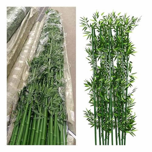 SRDCAIM Pantalla de privacidad para balcón con Planta de bambú Artificial, Separador de Espacios Interiores, Cerca de privacidad para jardín Exterior, terraza, Patio y Entrada(100cm/3.3ft)