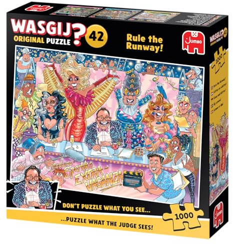 Wasgij Original 42 - Glanz und Glitter! - Rule The Runway! - Puzzle für Erwachsene - Humorvoll - 100% recycelt - 1000 Teile