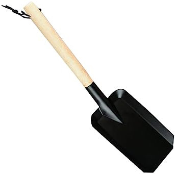 Didiseaon 1Pc Carbon Feuer Schaufel Garten Landschaftsbau Werkzeuge Schwarz Eisen