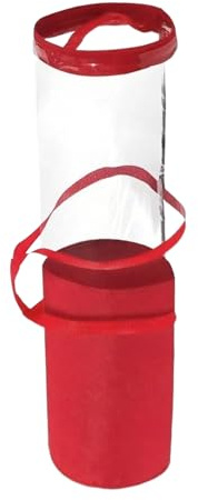 Ahuuen Organizador De Papel De Regalo,Bolsa Grande Decoración Navideña Organizador Portarrollos Con Cremallera | Contenedor Decoración Fiestas Para Cintas Cintas Accesorios Hogar | Organización Para