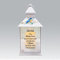 Mum Memorial Light Up Lantern - Bird Floral Candle Graveside Memory Remembrance