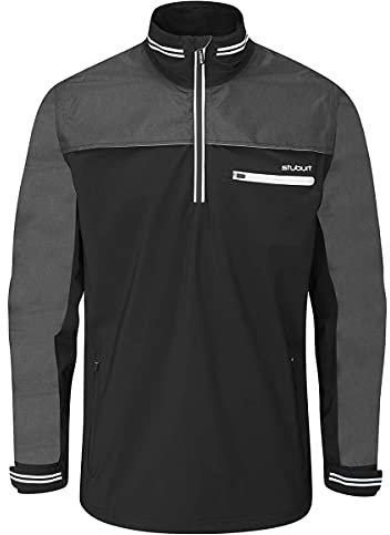 Stuburt Golf Mens Evolution Reflective Waterproof Jacket - Black - L