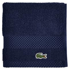 Lacoste Heritage 100% Supima Cotton Wash Cloth 13 x 13, Navy