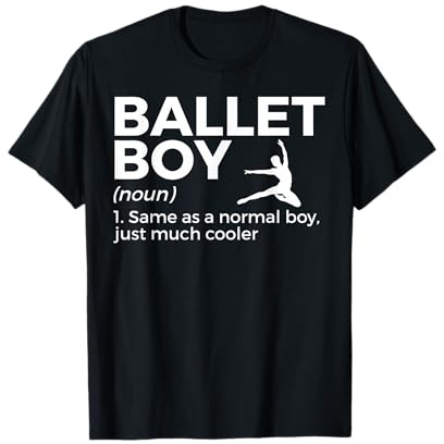Divertido Ballet Boy Definición Danza Camiseta