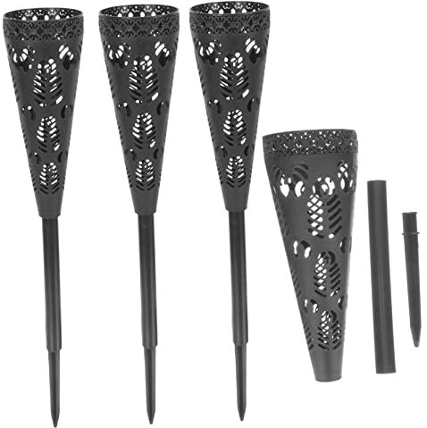 GARVALON 4pezzi Vaso Per Cimitero Plastica Con Punta Per Fiori Commemorativi Contenitore Per Decorazioni Funebri Adatto Per Esterni e Cerimonie Di