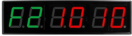 Wzxksoac Pantalla Temporizador de Gimnasio DíGitos de 1,5 Pulgadas Cuenta AtráS/Ascendente Temporizador de Boxeo Intervalo Reloj CronóMetro Entrenamiento FíSico Enchufe de la UE