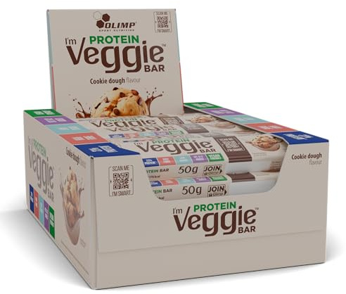 Olimp Proteinriegel I’M Veggie Protein Bar 25 x 50g Cookie Dough - Powerbar Riegel