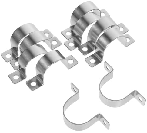 DIYEAH 20 pezzi Morsetti U in Acciaio Inox Spessore per Fissaggio Tubi e Cavi Elettrici Pratici e Stabili per Uso Versatile