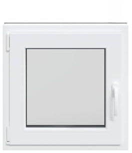 Genérico Finestra Seminterrato RISOR 60x60 cm Anta Ribalta DIN Sinistra,Antracite,13.95kg,4108430