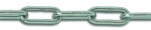 Chapuis - Chaîne Soudée Maille Longue - Acier Zingué - Charge de Travail Indicative 55 kg - Diamètre 3 mm - Longueur 8 m - aux Normes de Qualité et Sécurité, Gris