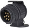 as - Schwabe Universal Miniadapter – 12 V Outdoor Anhänger Stecker – Verbindung 13-polige Auto-Steckdose und 7-poliger Wohnwagen-Stecker – PKW Zubehör - IP44 – Made in Germany – Schwarz I 60439