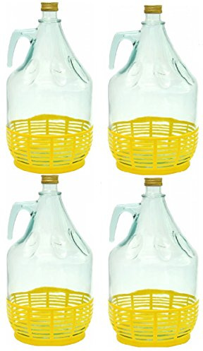 BDP5Z Lot de 4 ballons en verre à vin 5 l