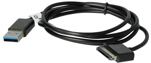 vhbw USB-Kabel kompatibel mit Asus Eee Pad Transformer TF101, TF300, TF201, TF700, TF700T, Slider SL101, Prime TF201, TF101G, TF300T Tablet - Datenkabel 2in1 Ladekabel, 100cm