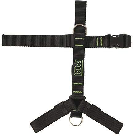 bub's Not Pull - arnés para Perro Grande/Mediano Sistema Anti tirón (Comprobar tamaño: Cuello 43 a 74 cm Pecho 59 a 94 cm) Color Negro