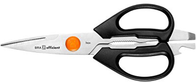 BRA Efficient Tijeras Multiusos, Acero Inoxidable, Gris, 21 cm