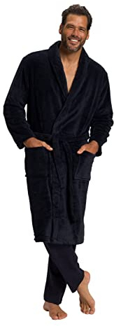 JP 1880 Bademantel Mikrofaser Homme, Marine Foncé, 4XL
