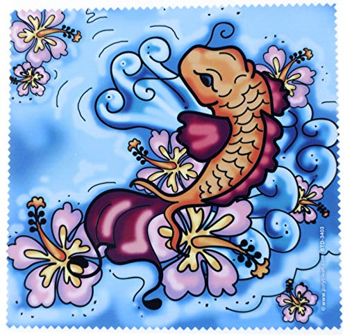 Polyclean mikrofiberduk med motiv – TATTOO KOI – 17,5 x 17,5 cm – glasögonputsduk