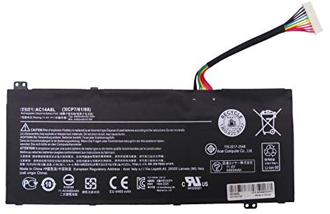 AC14A8L Batteri ersättning för ACER Aspire V15 Nitro VN7-571 VN7-571G VN7-591 VN7-591G VN7-572G V17 Nitro VN7-791G Series Laptop 3ICP7/61/80 [11.4V 4605mAh 52.5Wh]
